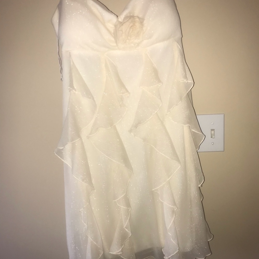 Shimmer, cream coloured junior dress